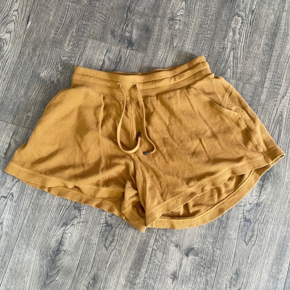 lululemon athletica Pants - Lululemon mellow in high rise waffle shorts